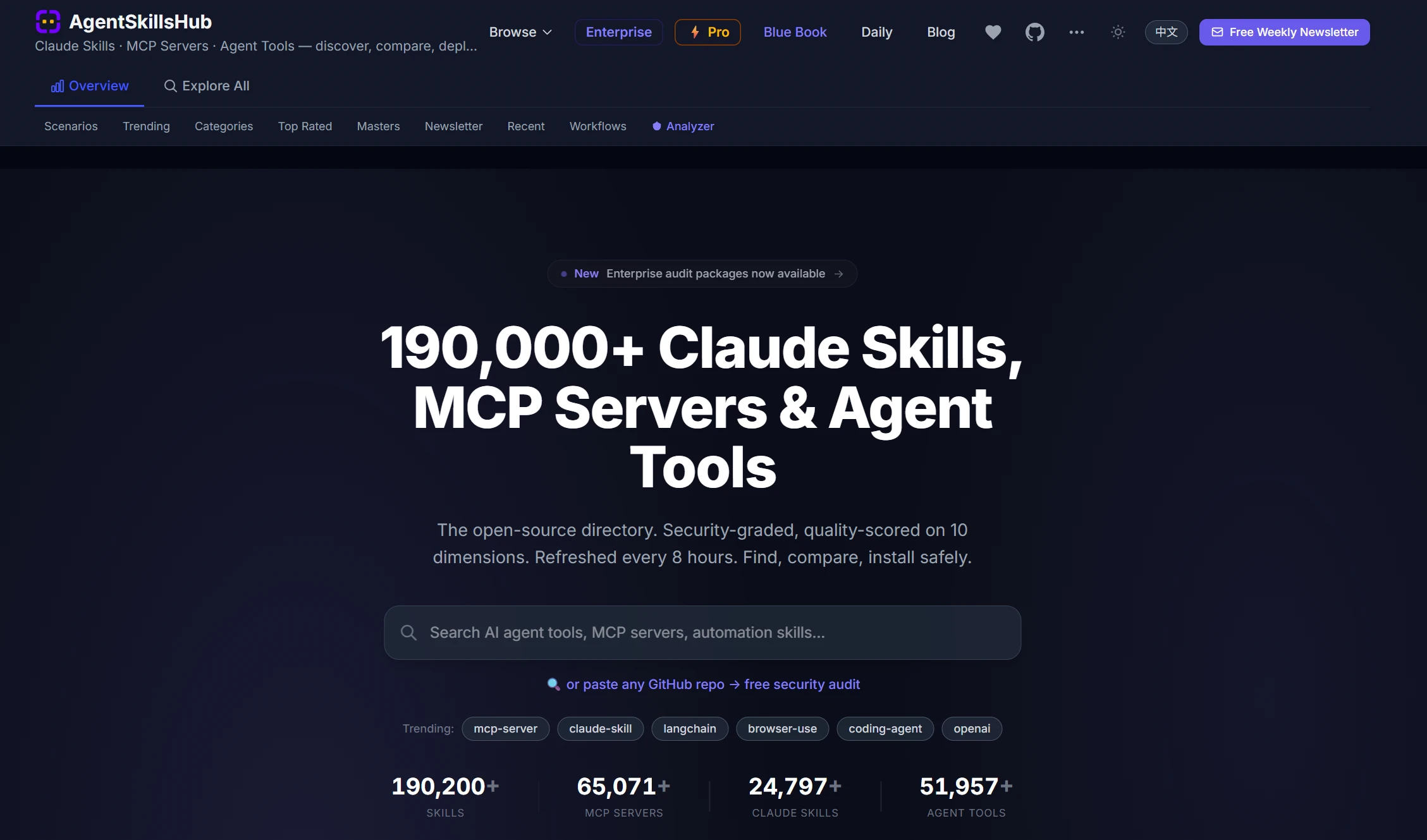 Agent Skills Marketplace: AgentSkillsHub